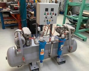 Vacuum system with packup italian vacuum pump